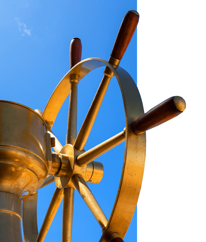 Classic Yacht Wheel aboard M/Y Grace Classic Yacht Wheel aboard M/Y Grace