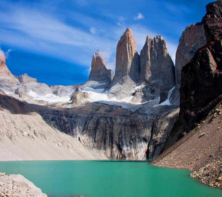Base of the Towers at Torres del Paine National Park, Chile