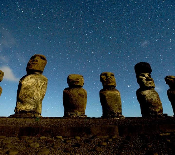 Moai Statues in Easter Island