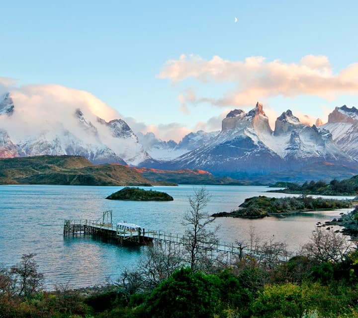 Vast icy lakes in Patagonia