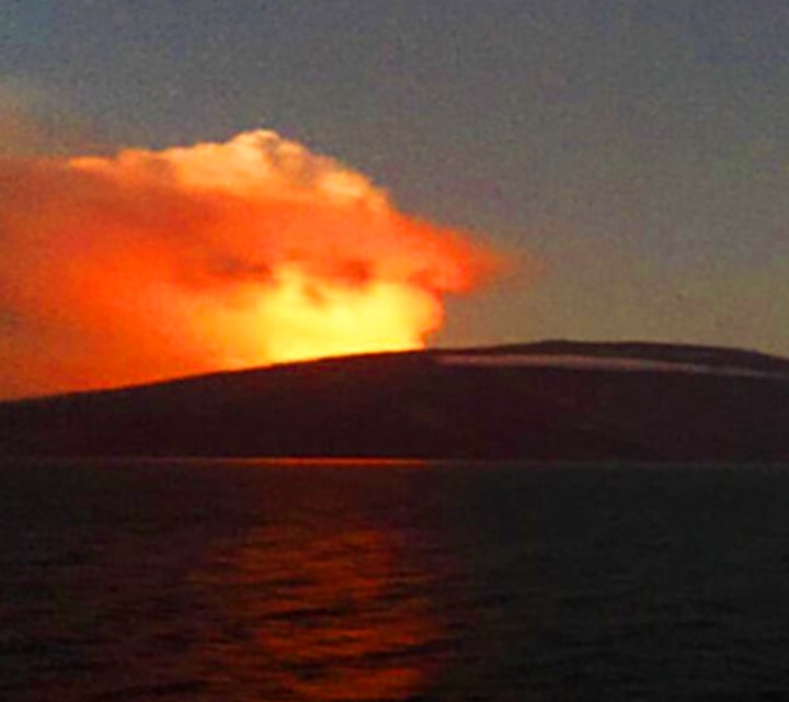 Fernandina Island volcano in Galapagos erupts