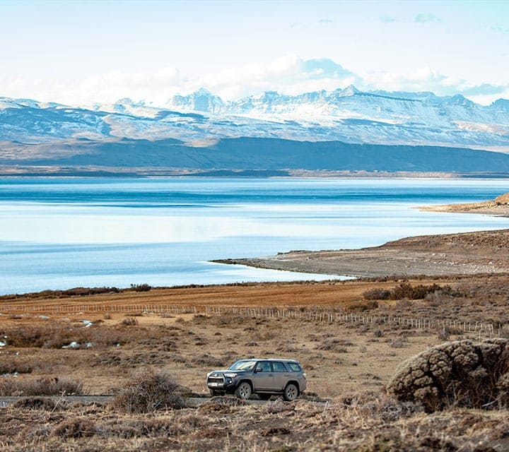 All-Terrain Vehicle Exploring Torres del Paine Landscape
