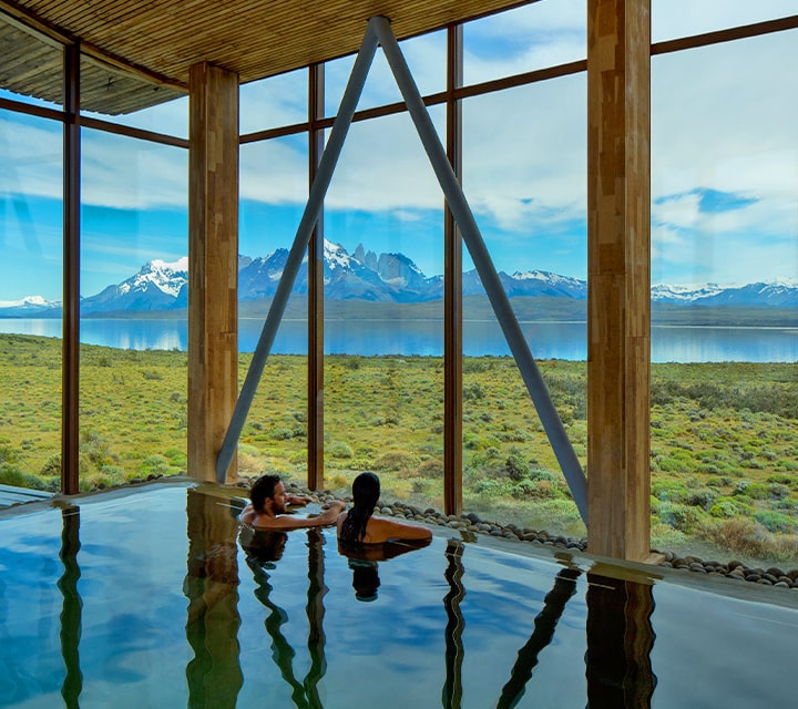 Chile's top luxury boutique hotel with a view of Torres Del Paine