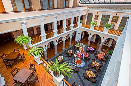 Inside Patio Andaluz Hotel