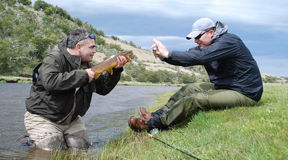 Fly Fishing at Lago Del Desierto Fly Fishing at Lago Del Desierto