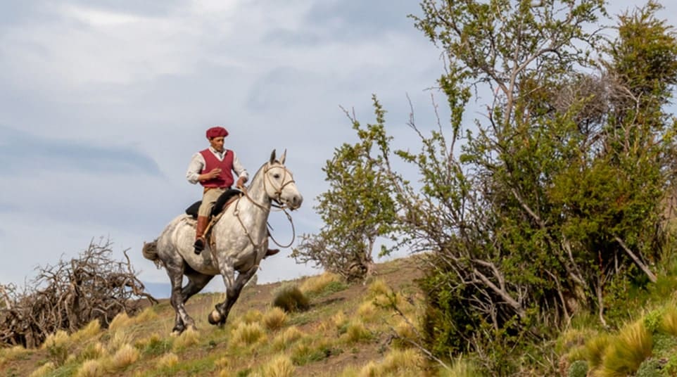 Horseback Riding at The Shores of Lake Argentino Horseback Riding at The Shores of Lake Argentino