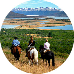 Horseback riding for families in Patagonia