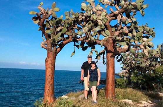 Chris Christensen in the Galapagos