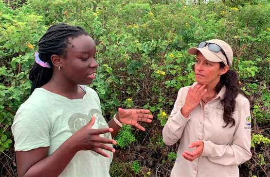 Mikaila Ulmer in the Galapagos