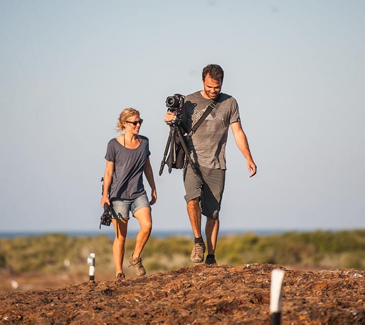 photographer in the galapagos islands