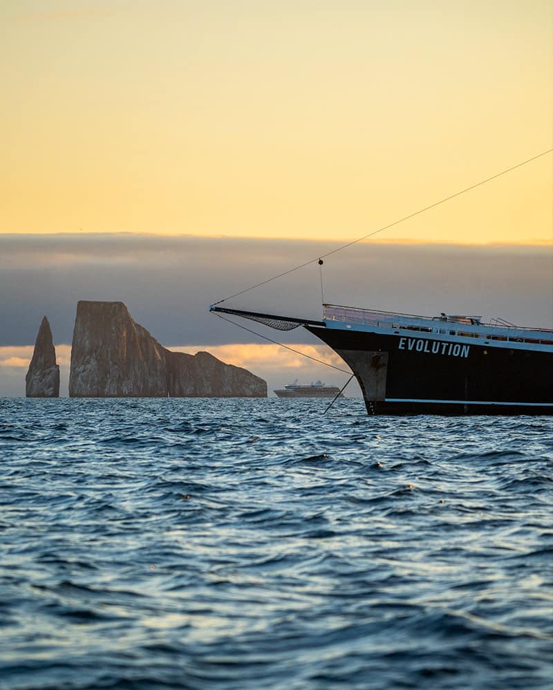 Award-Winning Quasar Evolution Yacht sailing the Galapagos Islands