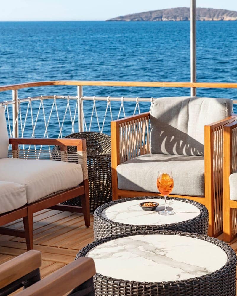 Relax and Socialize in Style on Grace Yacht's Spacious Decks