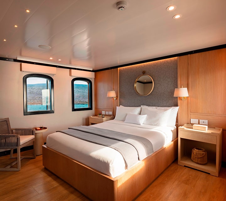 Galapagos luxury cruise cabins