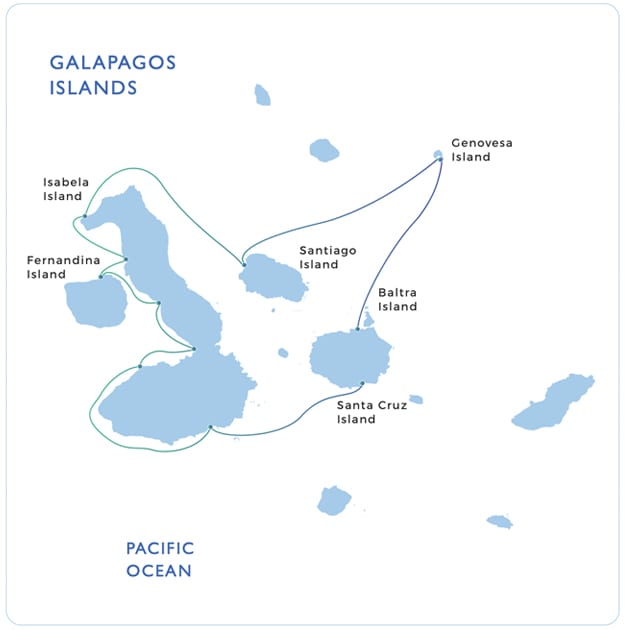 Grace Darwin Trail itinerary map