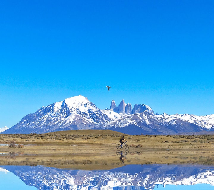 Bike riding in Patagonia in March