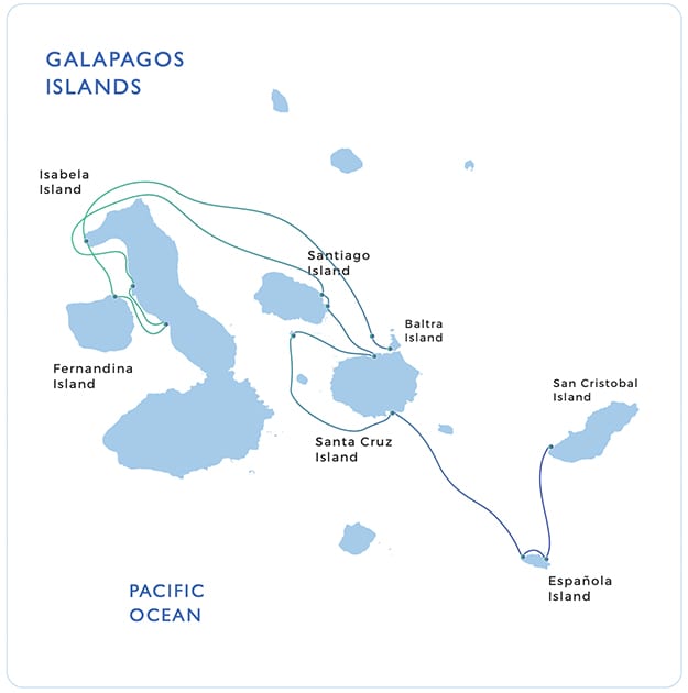 Evolution Baltra Island itinerary