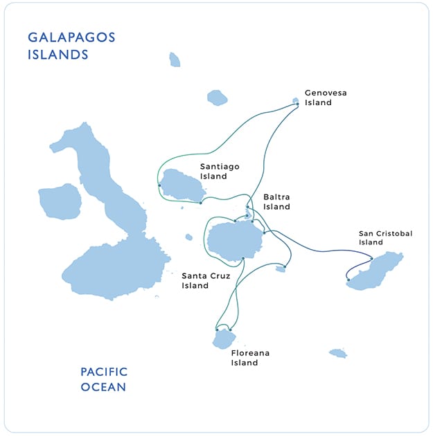 Evolution San Cristobal itinerary