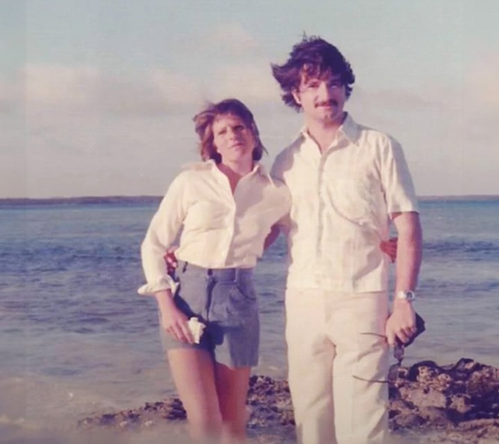 Young Delores Gangotena & Eduardo Diez in the Galapagos