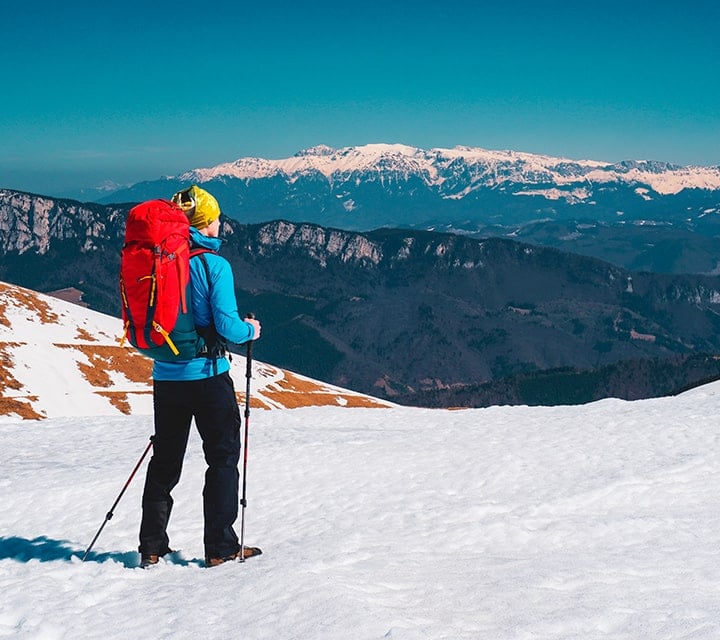 Snow trekking in Patagonia