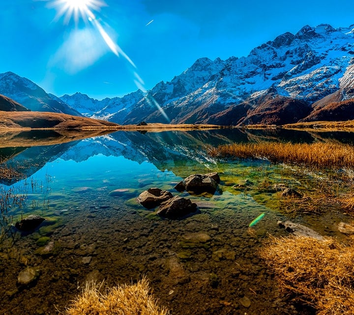 The June sunshine in Patagonia