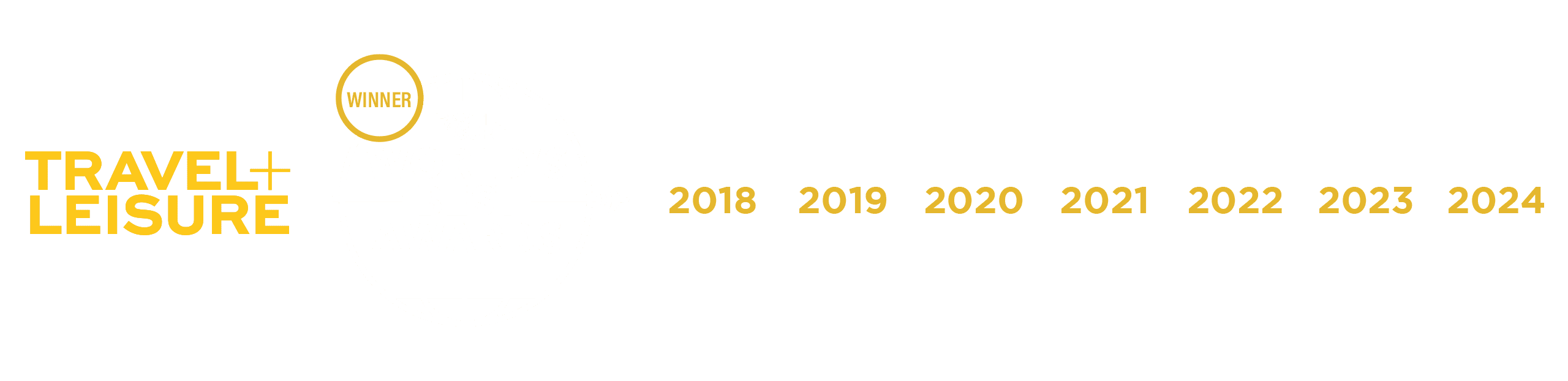 Travel+Leisure World's Best Awards - 7 Consecutive Years!