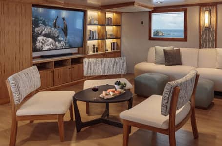 Evolution yacht social areas