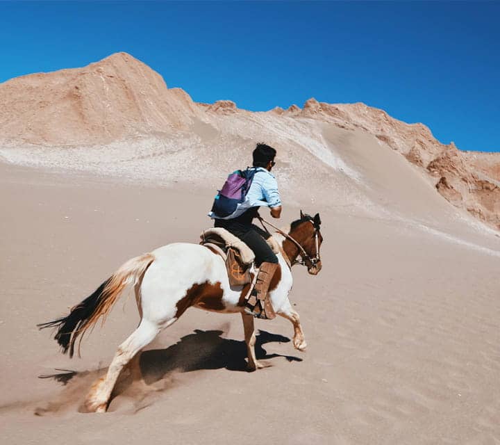 Horseback riding at Atacama Desert Horseback riding at Atacama Desert