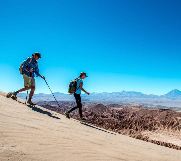 Hiking with guides during Summer season in Atacama Hiking with guides during Summer season in Atacama