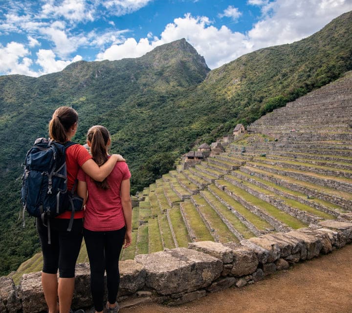 Machu Picchu visited by families